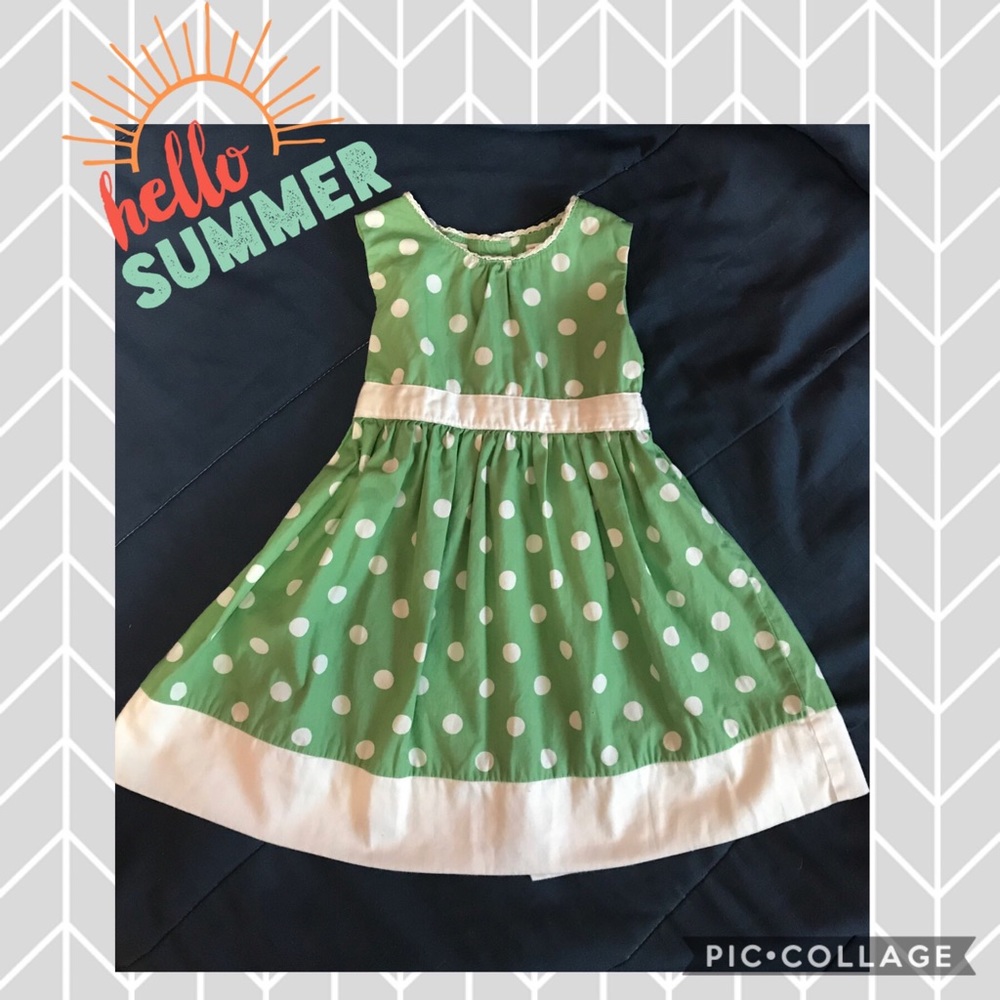 Precious 2T polka dot sleeveless dress